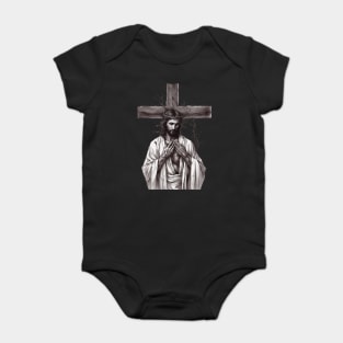 Jesus Teach Us Love Baby Bodysuit